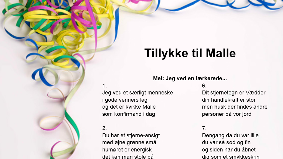 Skriv En Konfirmations sang P Fem Minutter Mit Liv DR
