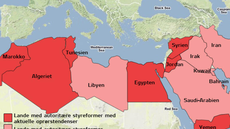 Kort Over Arabiske Lande Krigen i Syrien | DR Kort Over Arabiske Lande