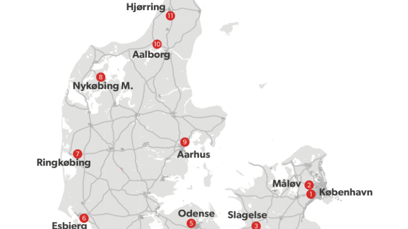 Kort Over StæRekasser Se kortet: På disse 11 veje kommer der stærekasser | Ligetil | DR Kort Over StæRekasser