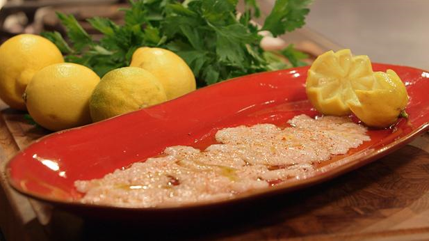 Billede af rejecarpaccio