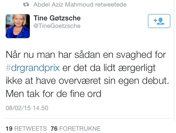 Tine Gøtzsche Twitter