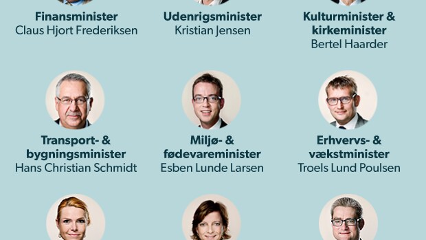 Her er Løkkes nye ministerhold | Politik | DR