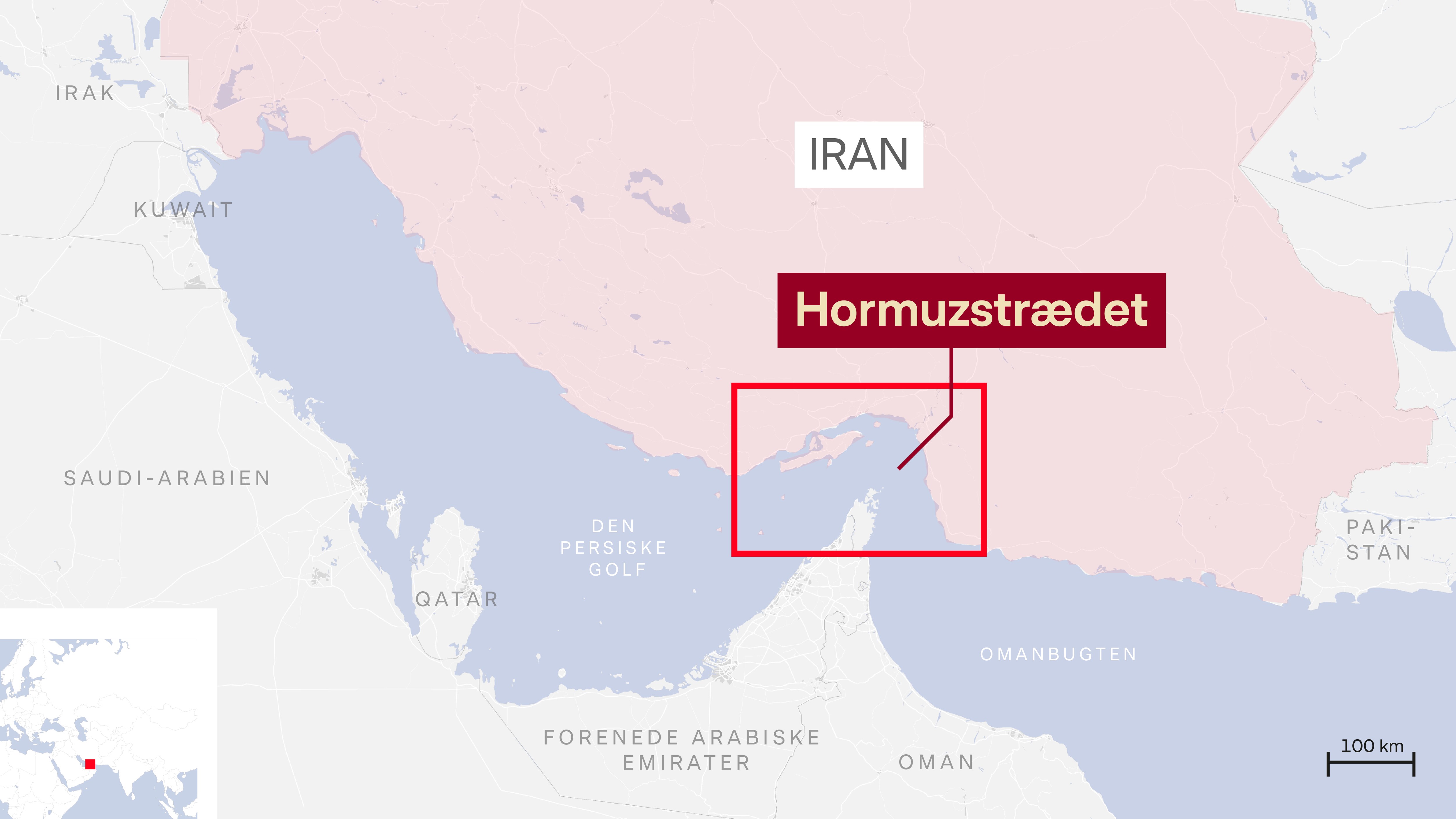Hvad er Hormuzstrædet, og hvad sker der, hvis Iran lukker det?