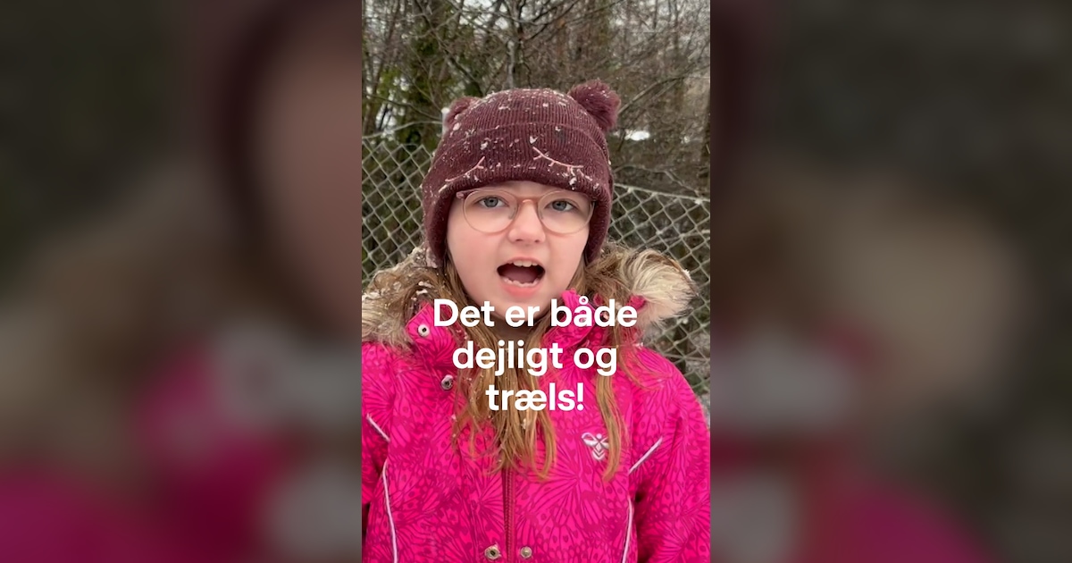 Kraftig forårs-sne ramte frikvarteret: ’Det er både dejligt og træls!’