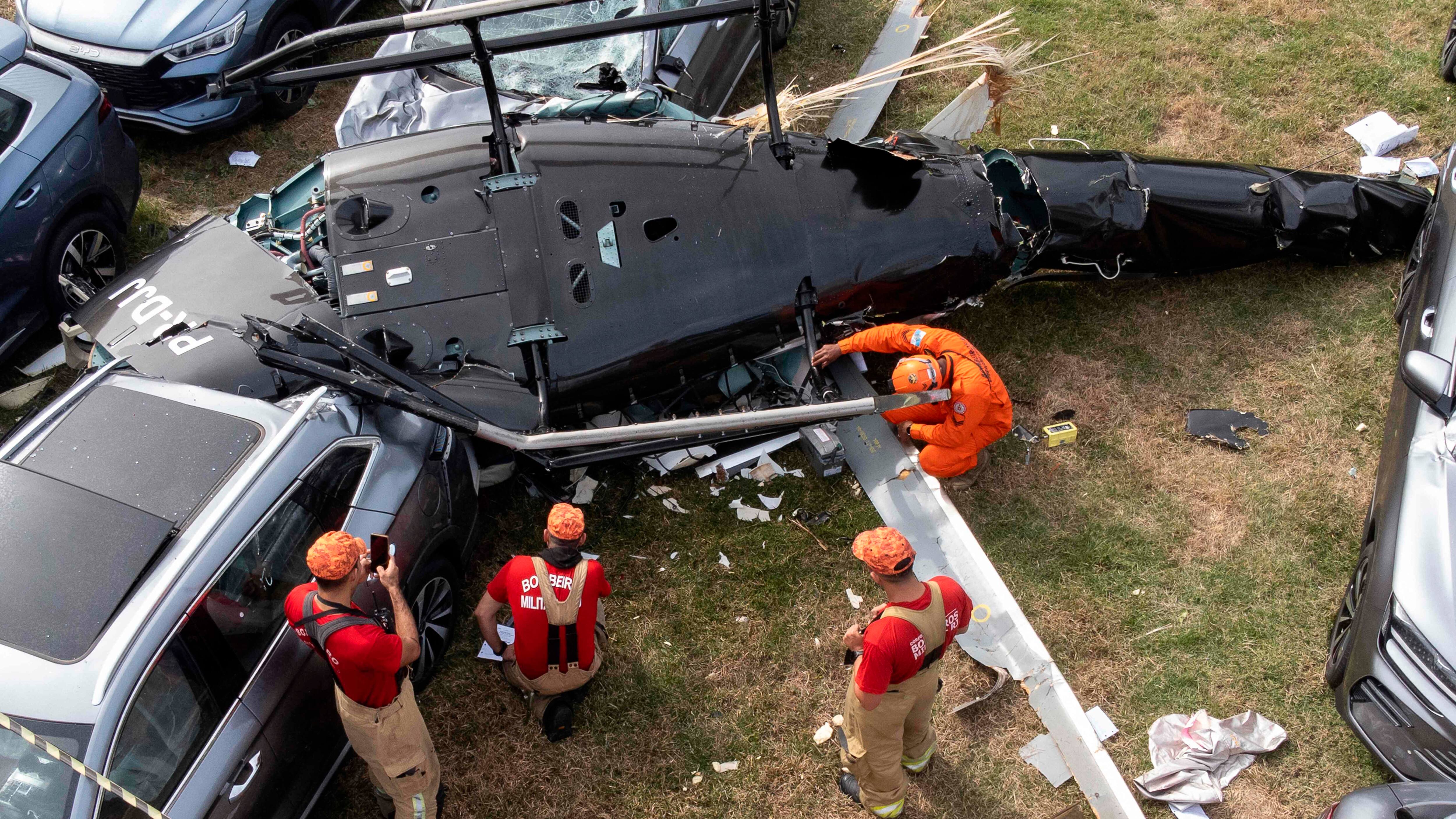Seks dræbt i kollision mellem to helikoptere i Rio de Janeiro