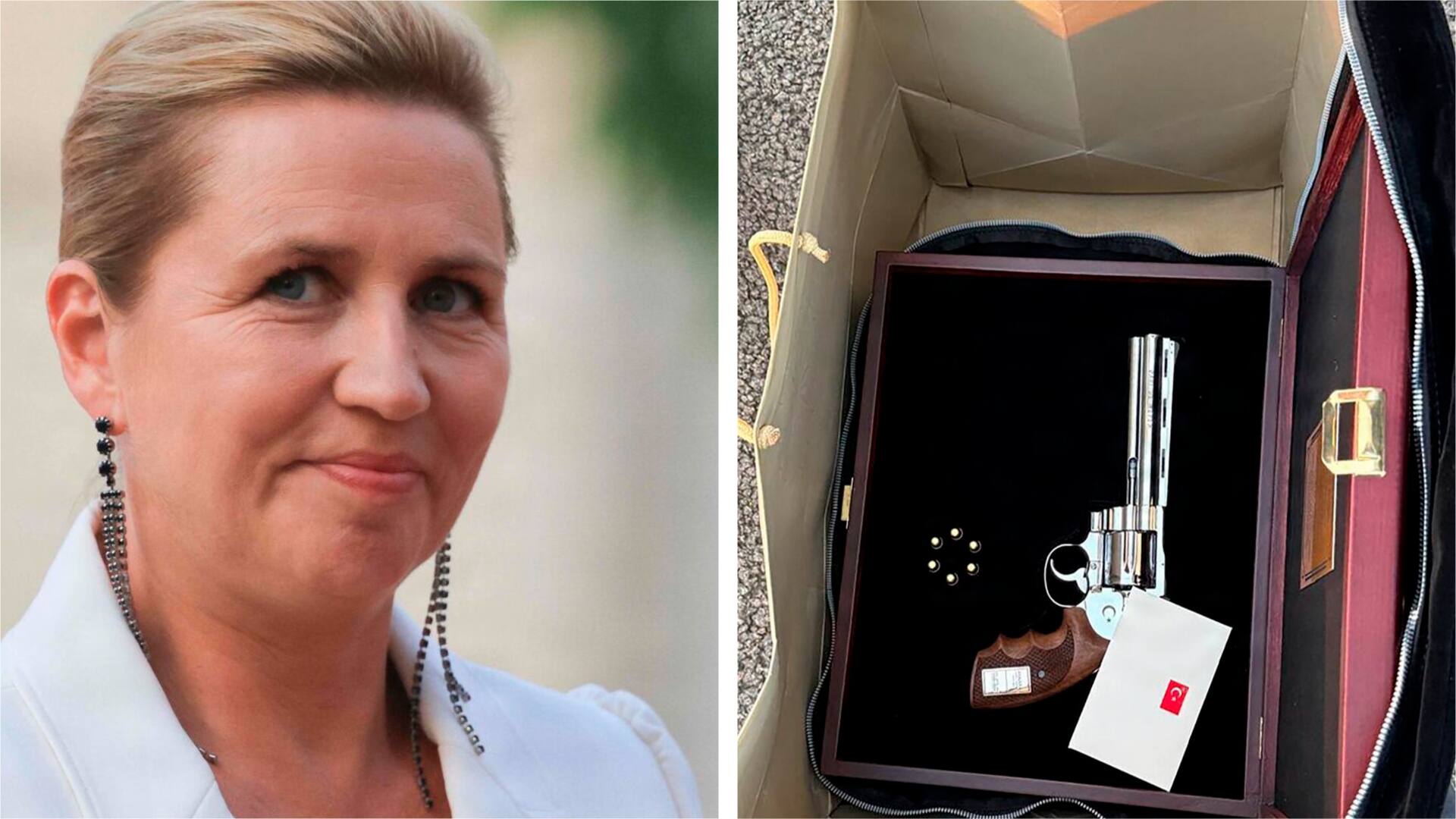 PET hjælper Mette Frederiksen af med besværlig revolver-gave fra Erdogan