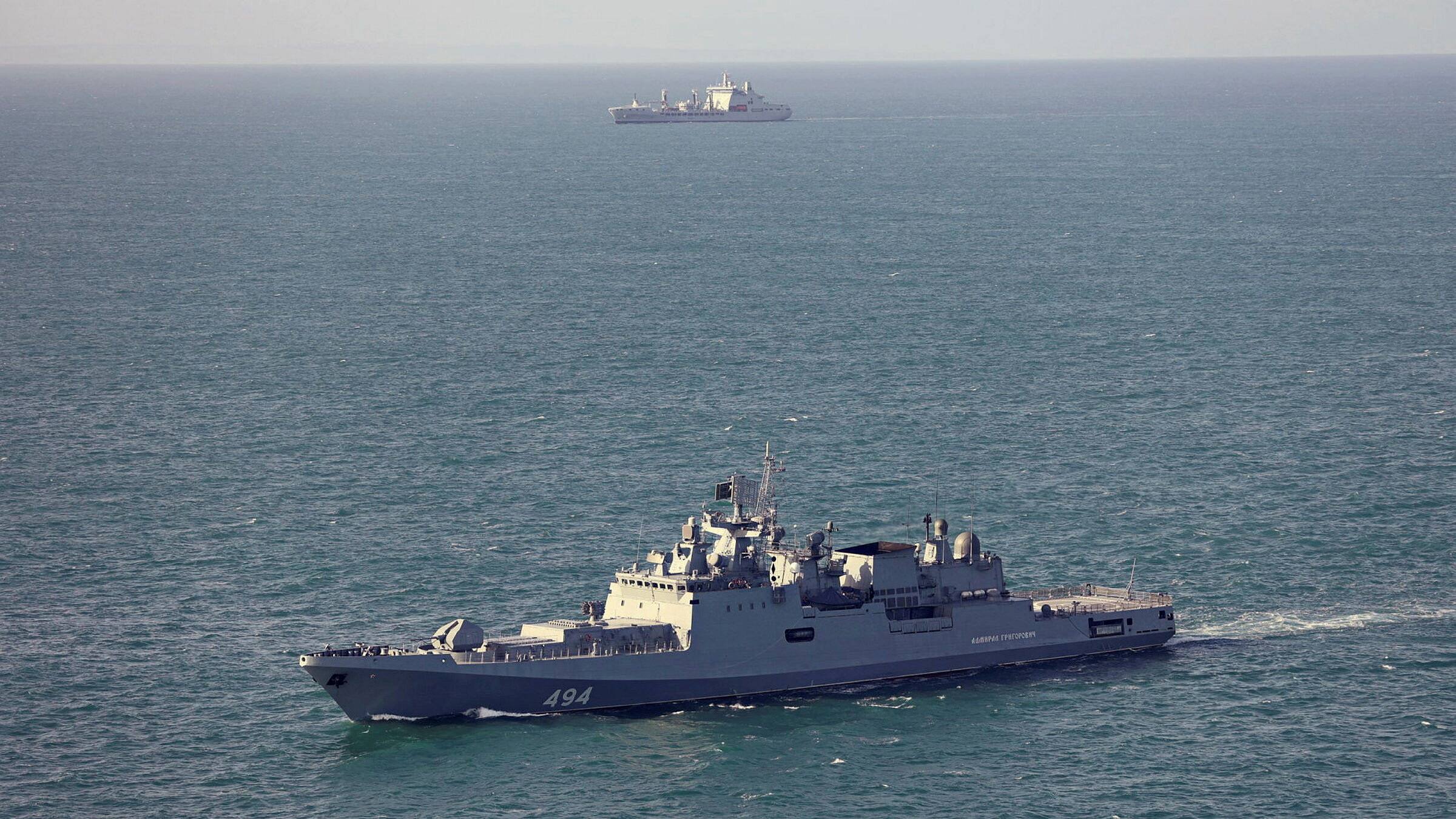Russia confirms frigate fired warning shots at British yacht