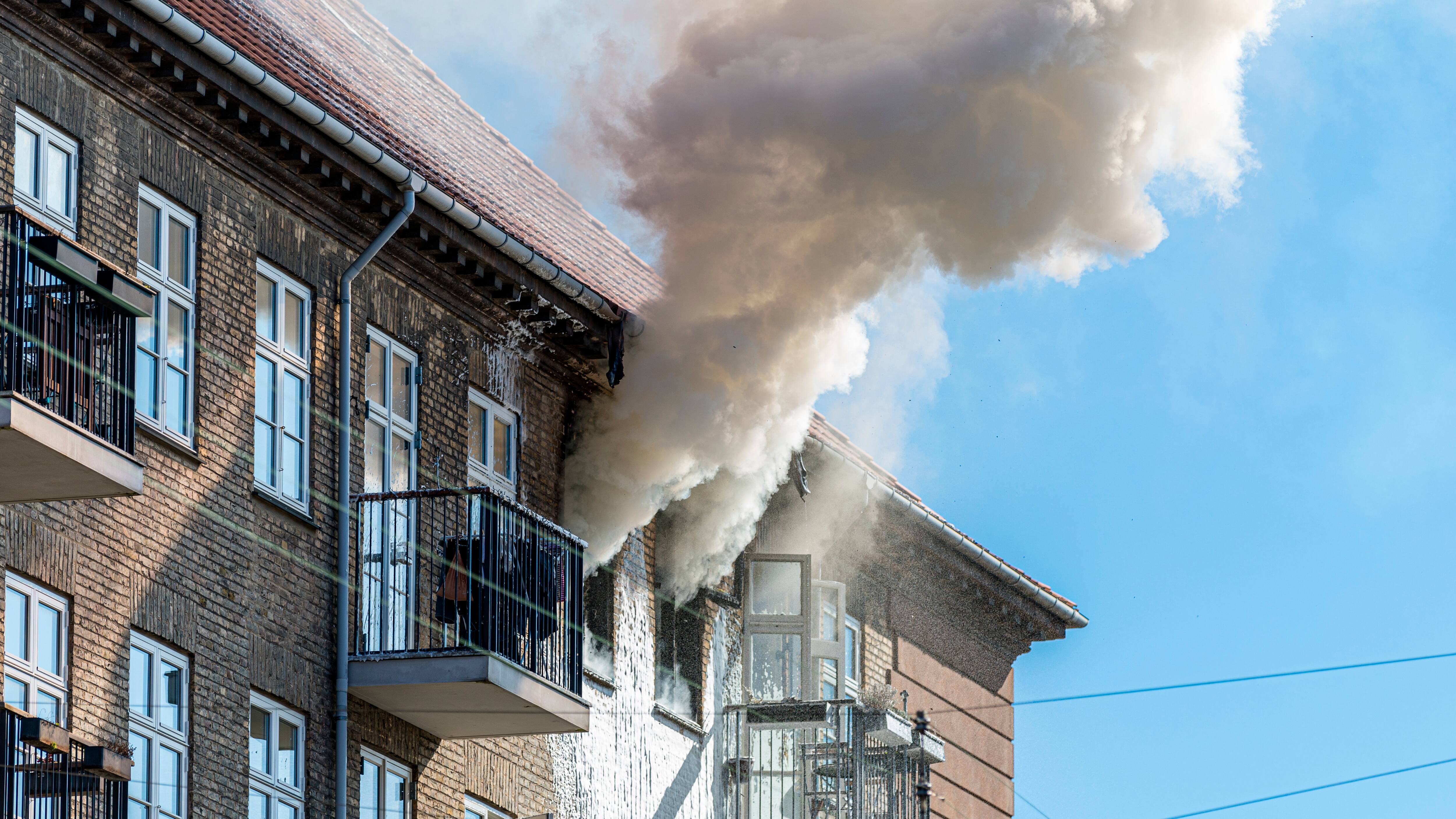 Brand i lejlighed på Nørrebro