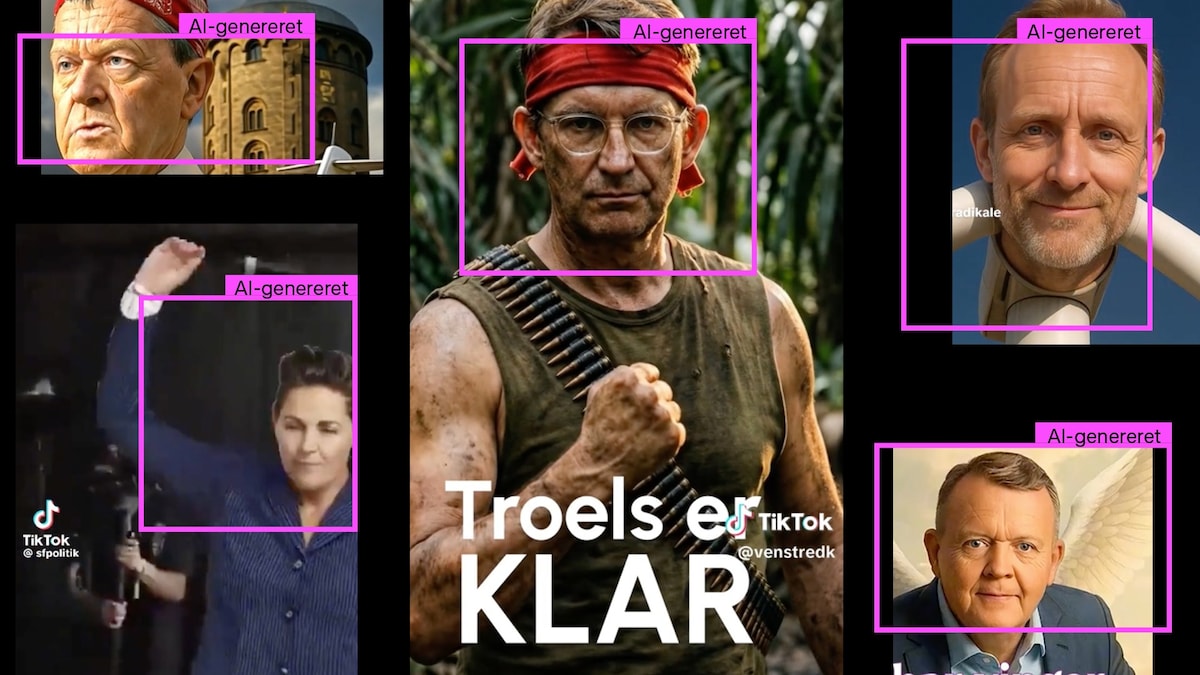 Partiernes AI-videoer vækker opsigt: Valgkampen præges af 'slopaganda'