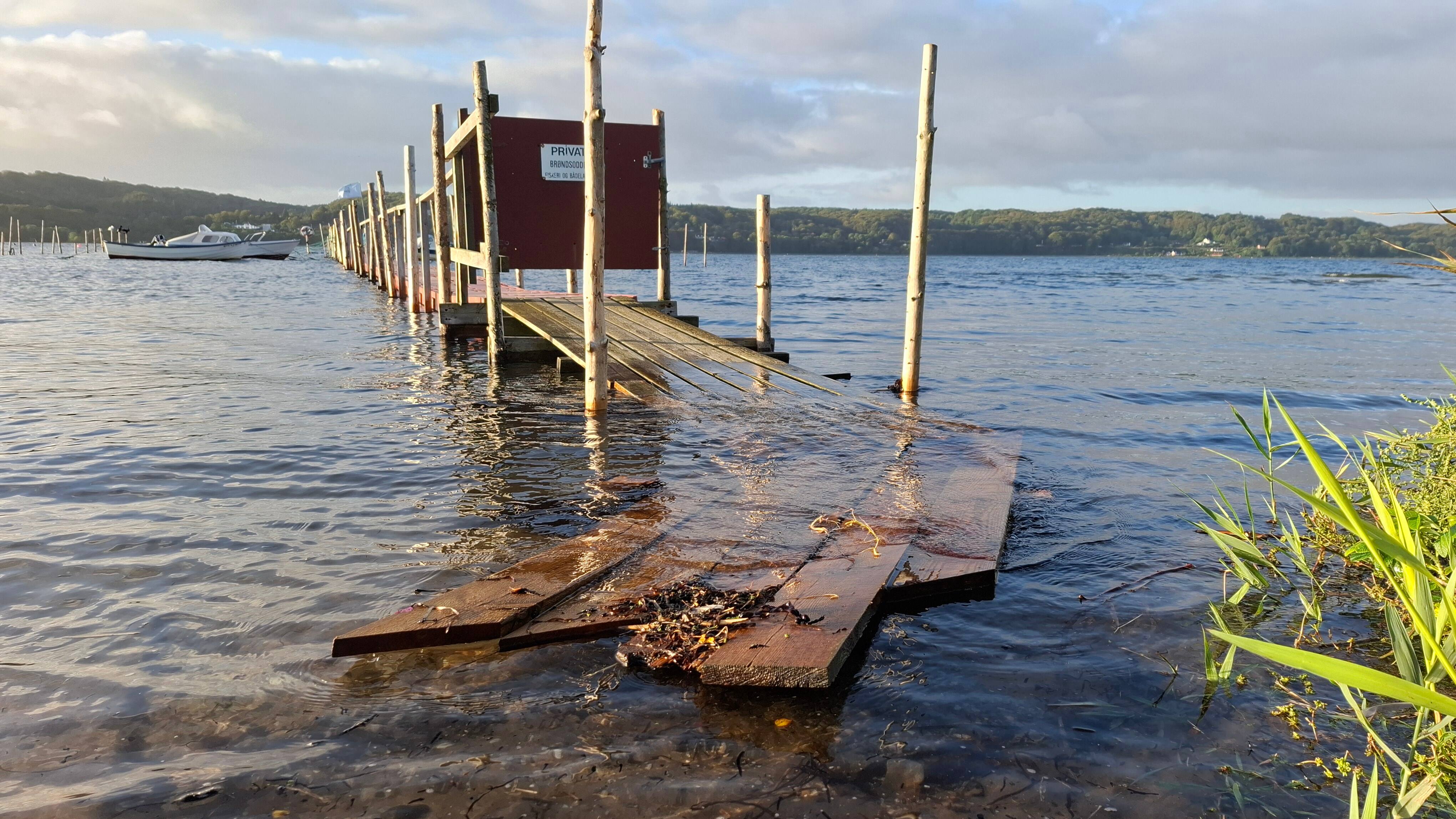 Høj vandstand i flere fjorde: Odense Fjord nåede 93 centimeter