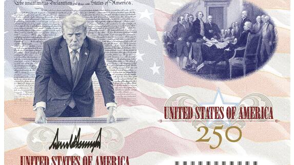Trump deler nyt billede af mindepas