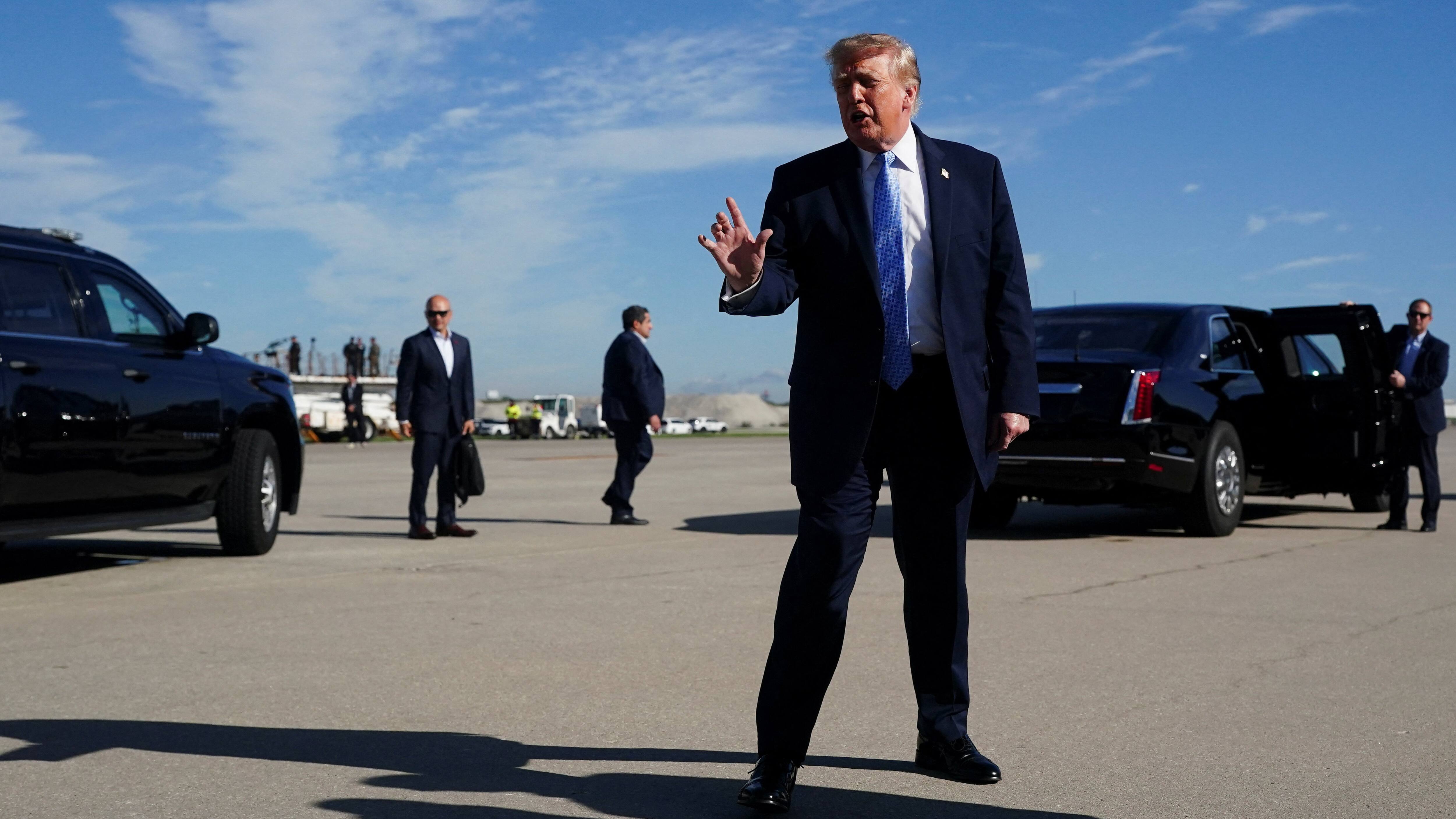 Trump om anholdelse nær amerikansk base: 'De søgte at gøre stor skade'