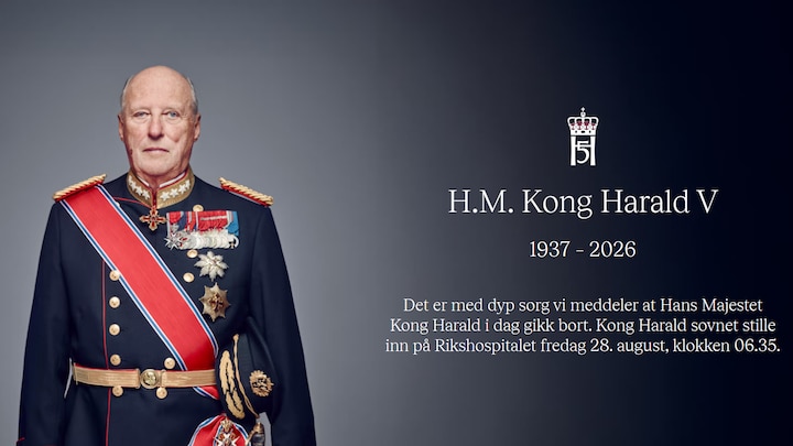 Norges kong Harald er død