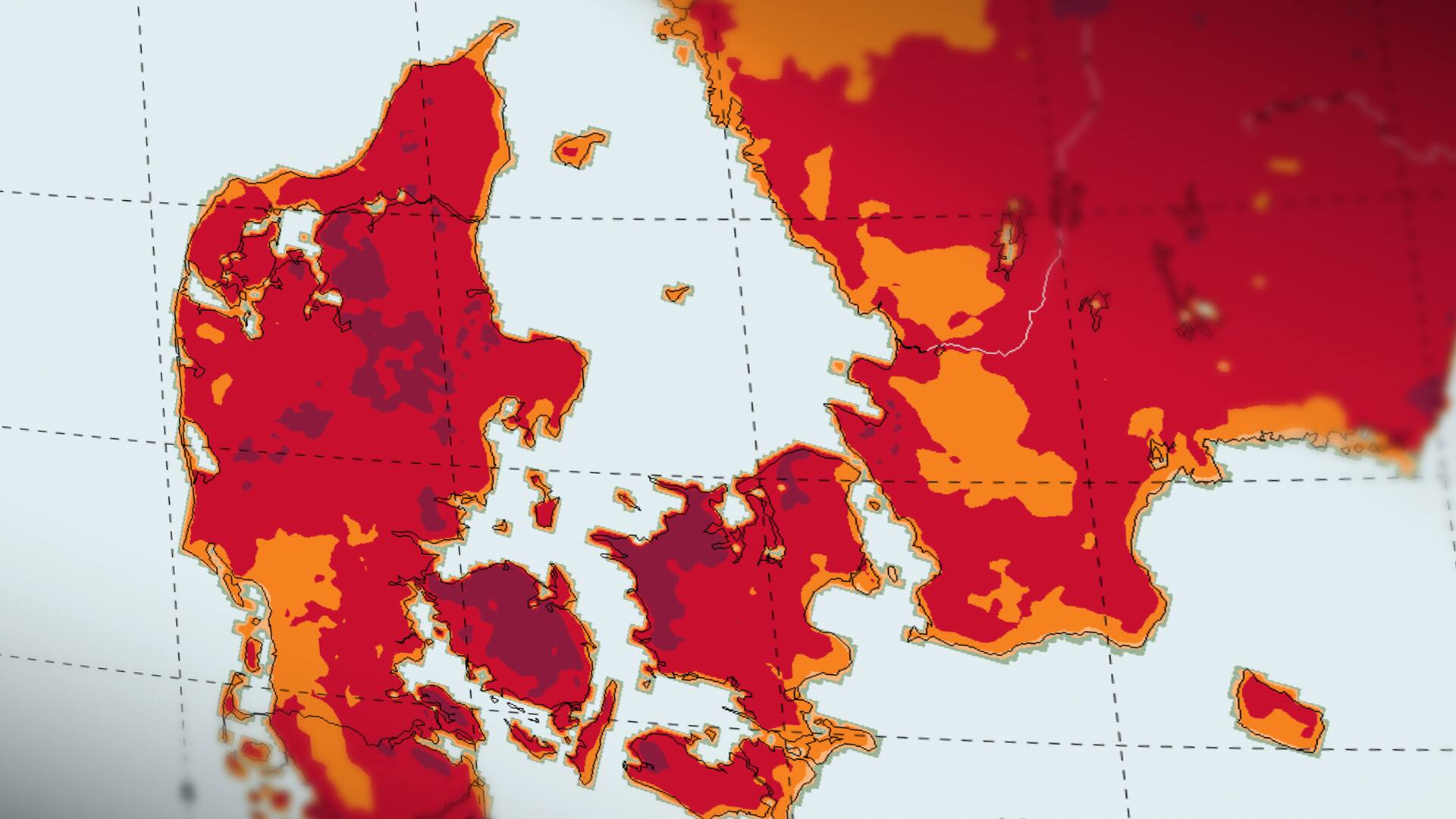Brandfaren er 'meget' og 'ekstremt' høj i det meste af landet