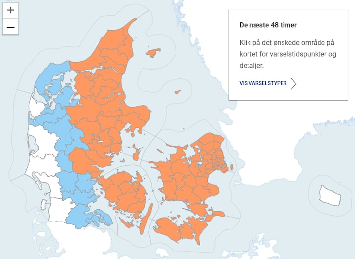 DMI varsler snestorm i store dele af landet | Nyheder | DR
