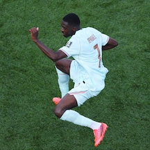 Her er Demb&eacute;l&eacute;s 5 VM-m&aring;l⚽️
