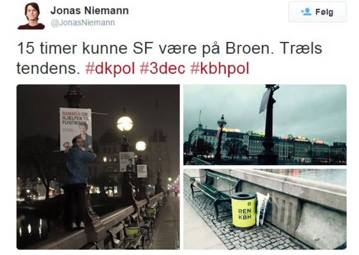 Articulation med sig Assimilate SF-formand tordner mod plakat-hærværk på Twitter | EU 2015 | DR