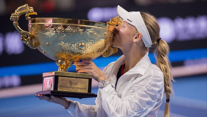 30. trofæ i karrieren: Wozniacki vinder stor turnering i Kina | | DR