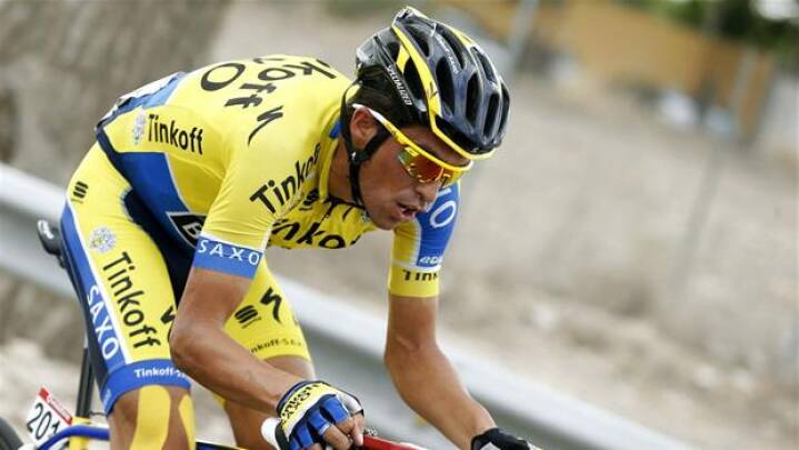 Quintana-styrt da Contador Vuelta-førertrøje | | DR
