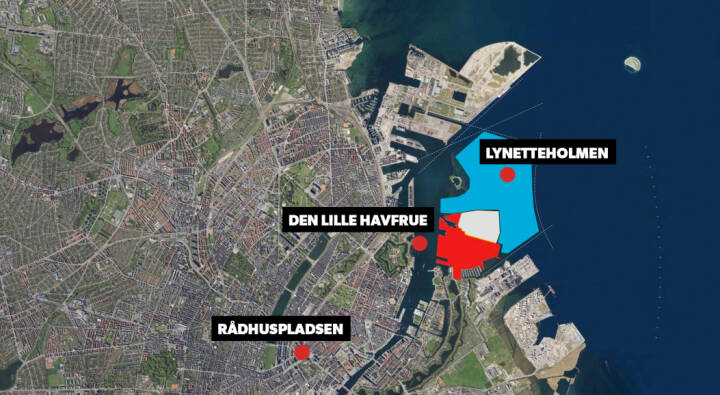 Plakater sensor klipning Løkke afslører gigaprojekt: Der skal bygges en ny ø i København med plads  til 35.000 beboere | Politik | DR
