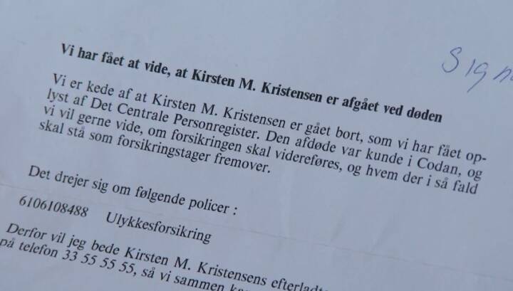 Kirsten blev erklæret død ved en fejl: Får ikke en i erstatning | Syd- og Sønderjylland DR