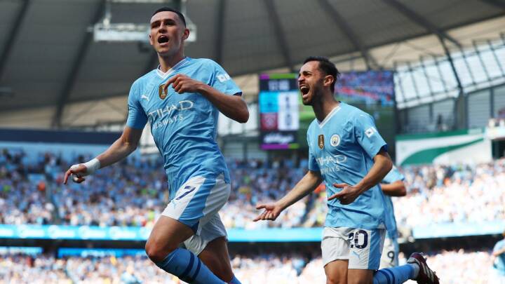 Manchester City vinder Premier League for fjerde gang i træk