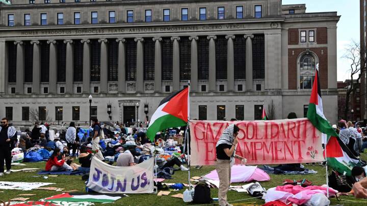 Krigen i Gaza er rykket ind på de amerikanske universiteter: 'Det er Joe Bidens hovedpine'