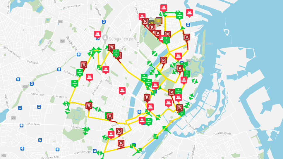 Sådan påvirker København-maratonløb trafikken søndag 