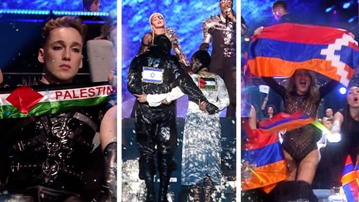 Eurovision: Her er fem gange 'forbudte' flag har skabt ballade ved Eurovision