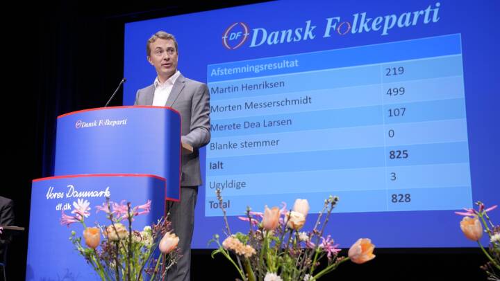 Morten Messerschmidt er valgt som ny formand for Dansk Folkeparti