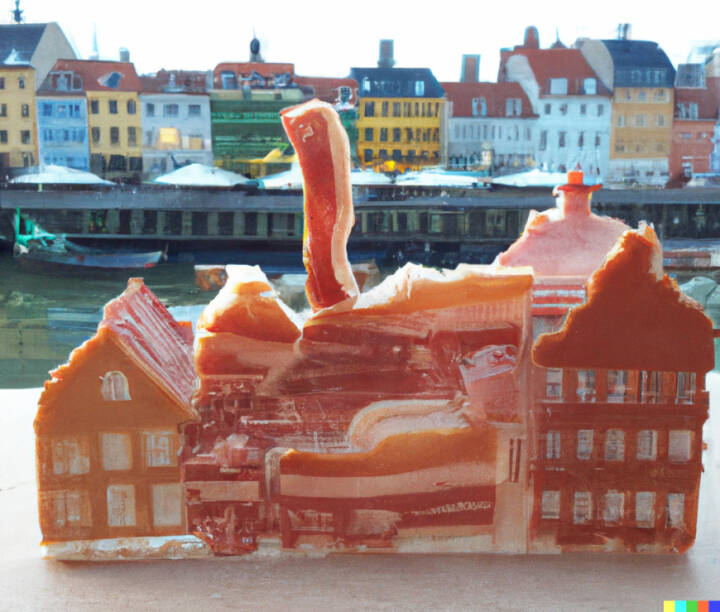 erklære Brace At vise Nyhavn lavet af bacon og en svane, der cykler gennem København: Kunstig  intelligens forvandler ord til realistiske fotos | Teknologi | DR