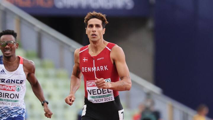Benjamin Lobo Vedel stiller ikke til start ved 400 meter EM-semifinale