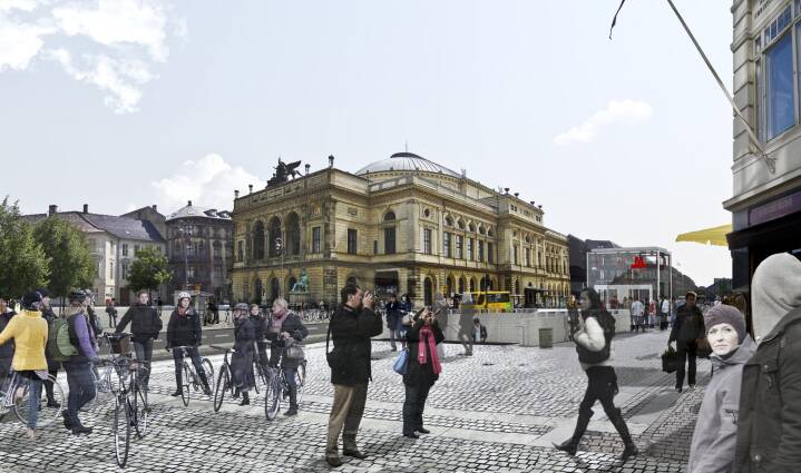 Endelig Nu Fjernes Det Gronne Metrohegn Ved Kongens Nytorv Kobenhavn Dr