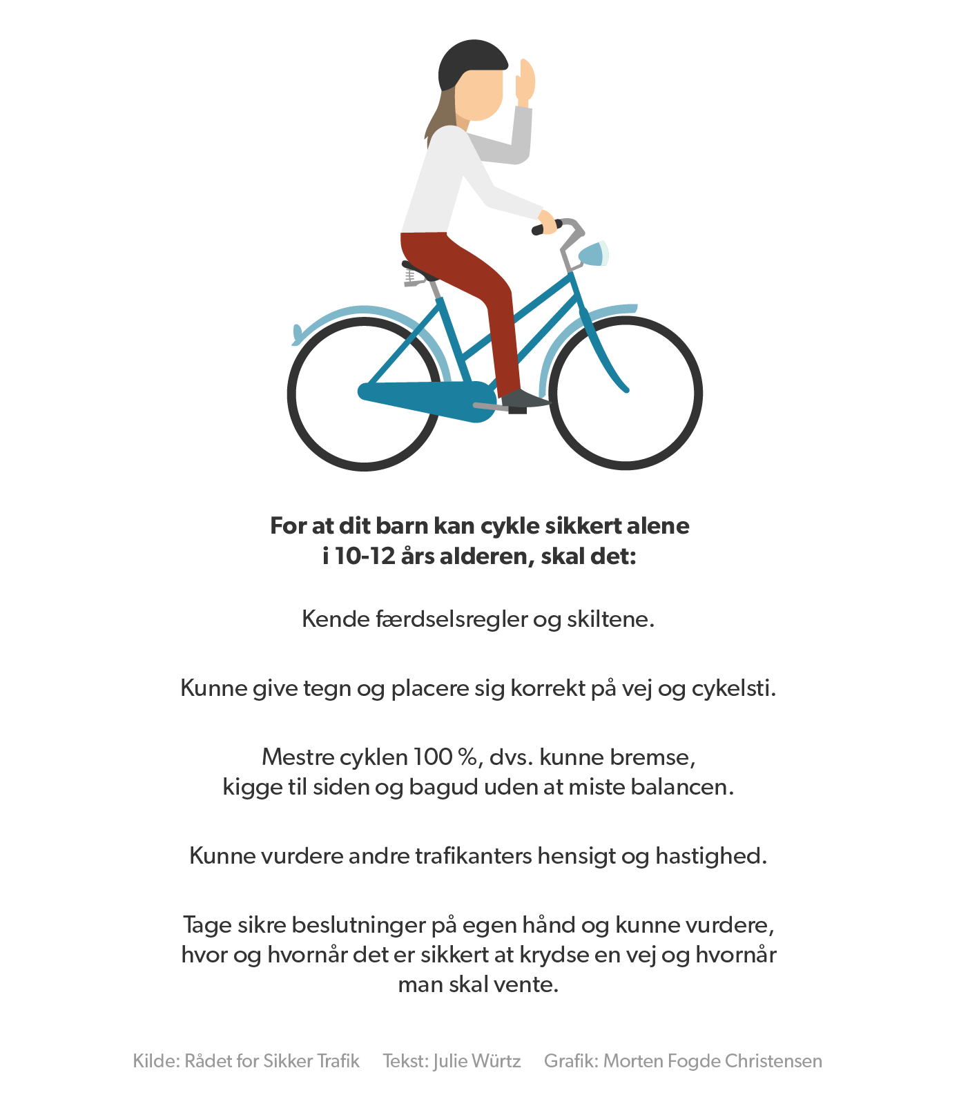 Rådet Sikker Børn skal tage cyklen i skole som 10-12-årige | Sjælland | DR