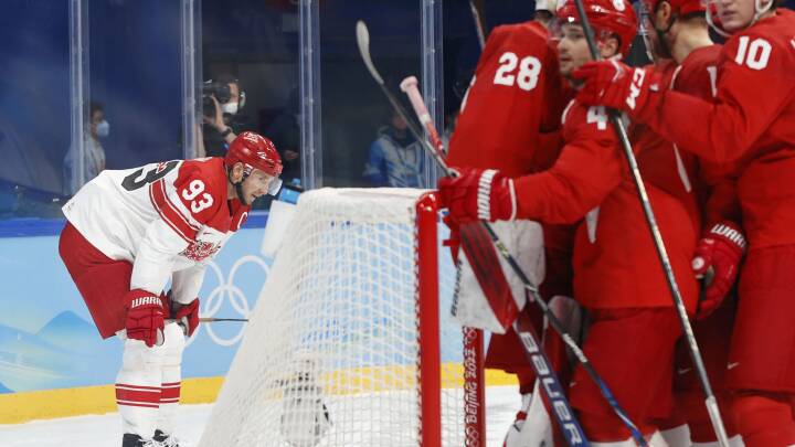 Ishockeyherrernes hjerter bankede for sejr - men nu er det olympiske eventyr slut
