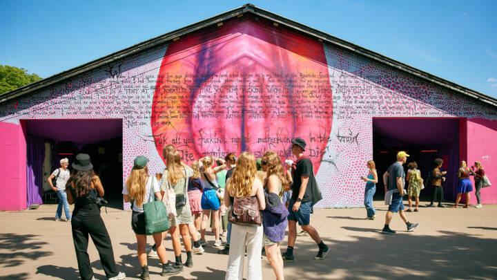 'Skidesur' folketingspolitiker rev gardin af voldtægtskunst på Roskilde Festival