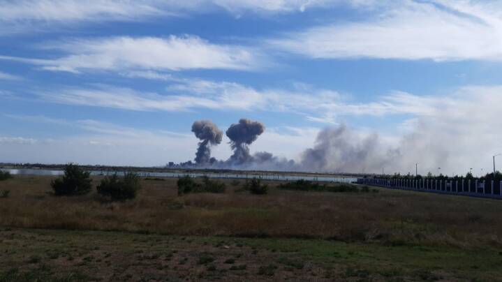 Meldinger om eksplosioner ved Krim