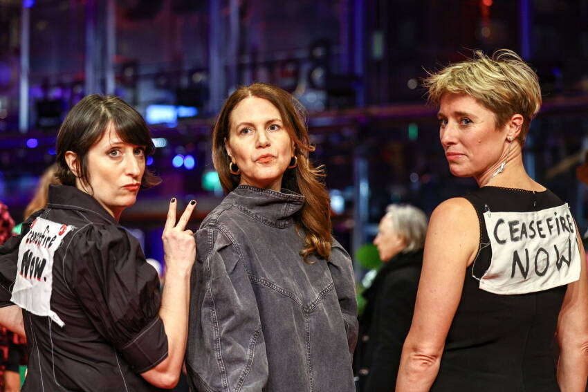 STILL THE SAME OLD STORY! Producers show off antisemitic messages in support of Hamas terrorists at Berlin film festival (Danish article, use Google Chrome for instant translation) ๐คฎ