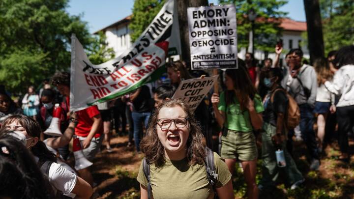 Teltlejre skyder op på amerikanske universiteter i protest mod krigen i Gaza og USA's forhold til Israel