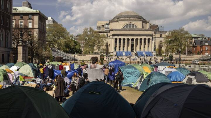 Teltlejre skyder op på amerikanske universiteter i protest mod krigen i Gaza og USA's forhold til Israel