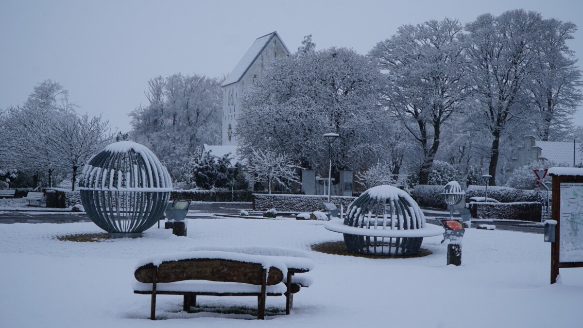 Sne og slud på vej mod Danmark