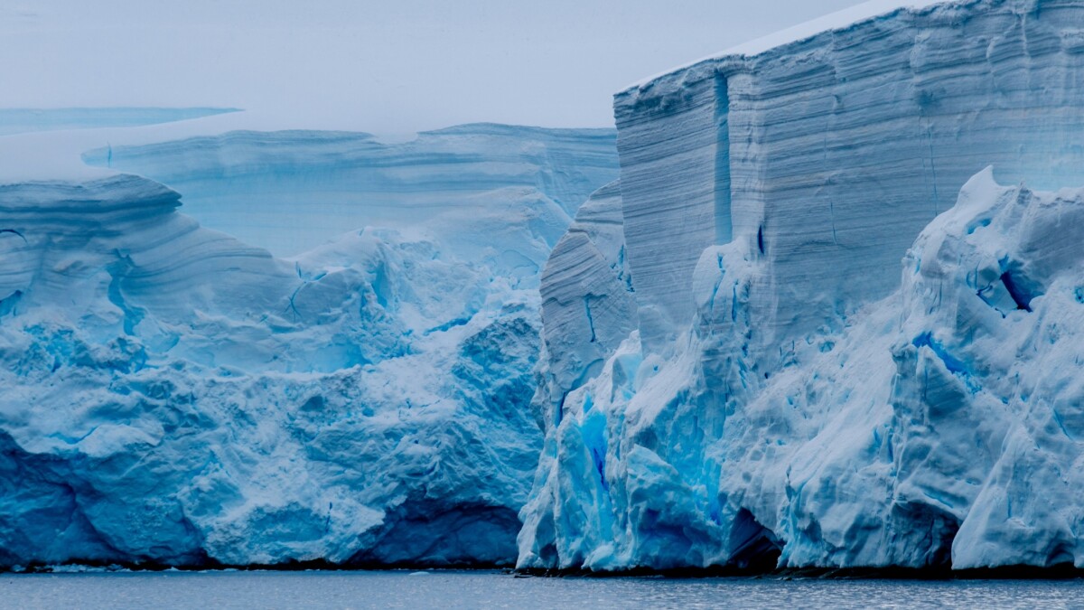 Antarktis er midlertidigt vokset på grund af store snemasser
