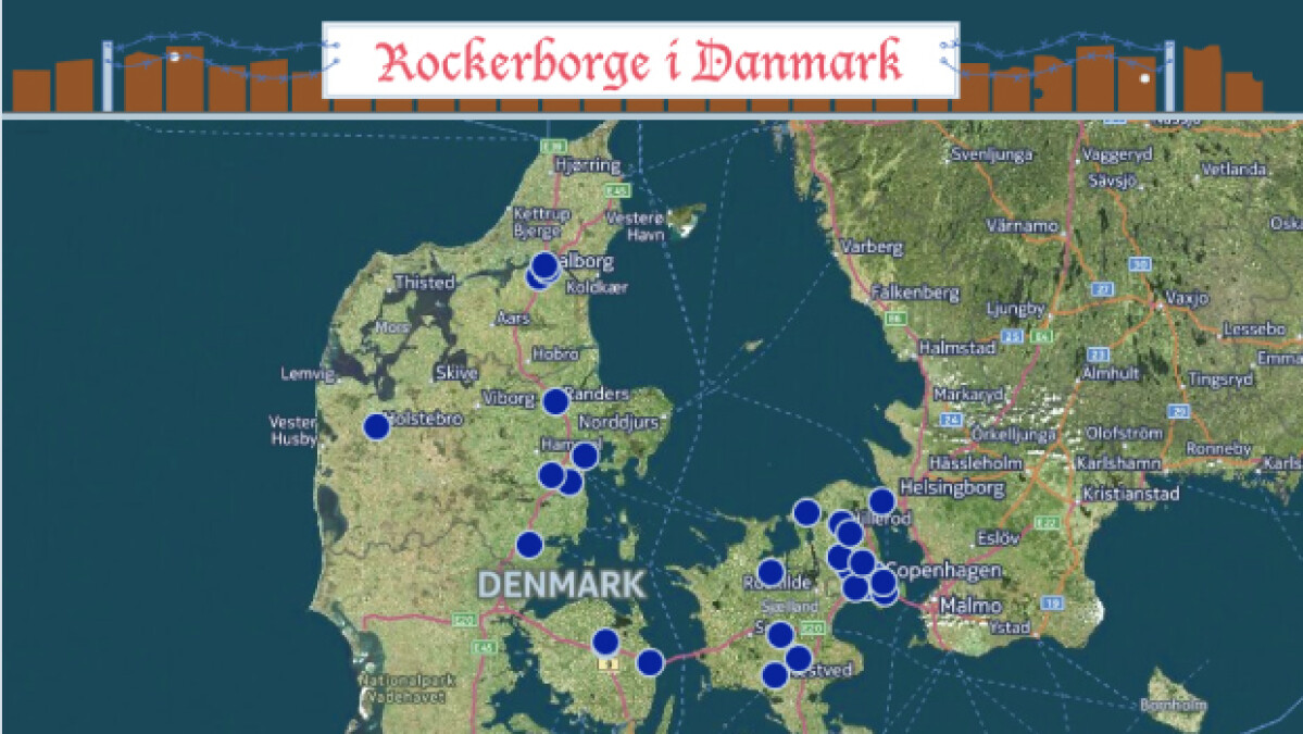 Kort Over Rockerborge I Danmark GRAFIK Se om du er nabo til en rockerb| Indland | DR Kort Over Rockerborge I Danmark