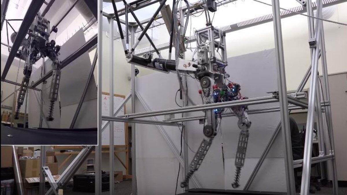 Banzai frygt håndtering VIDEO Robot jogger på to ben | Tech | DR
