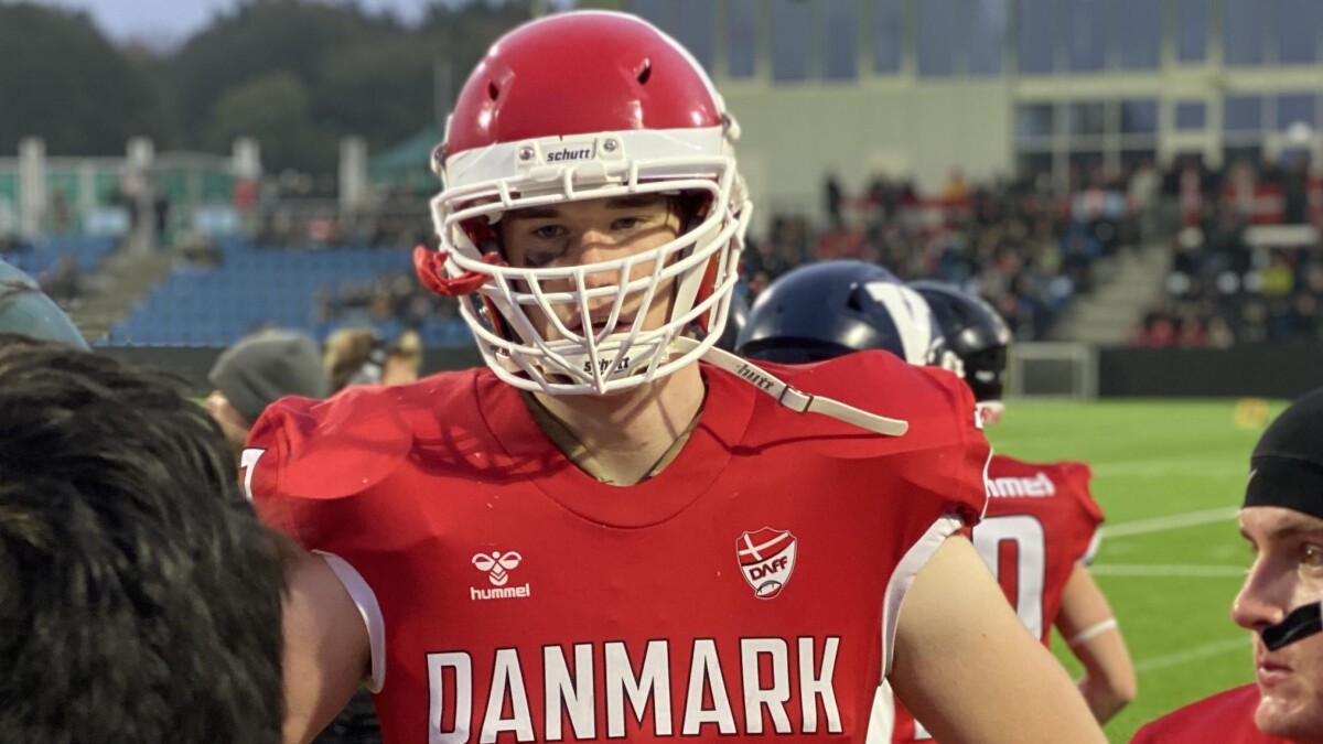 Imponerende fysik og mental styrke: Magnus har, hvad der skal til for at blive næste dansker i NFL | Amerikansk | DR