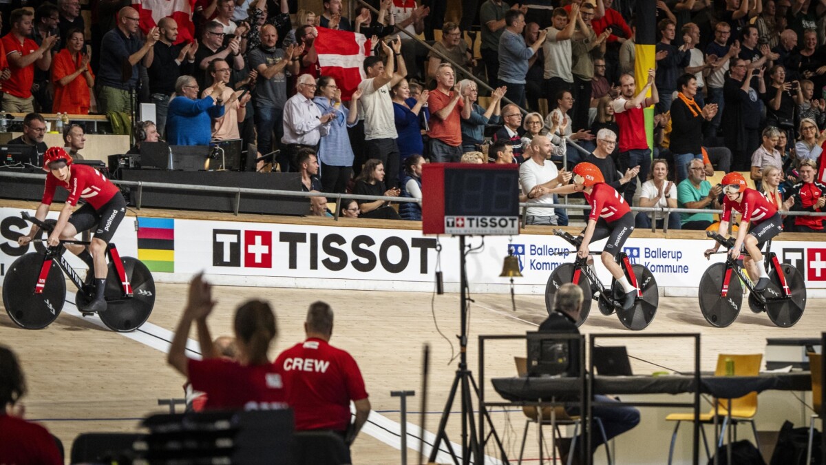 Danmark knuser Storbritannien og vinder VMguld i Ballerup Cykling DR