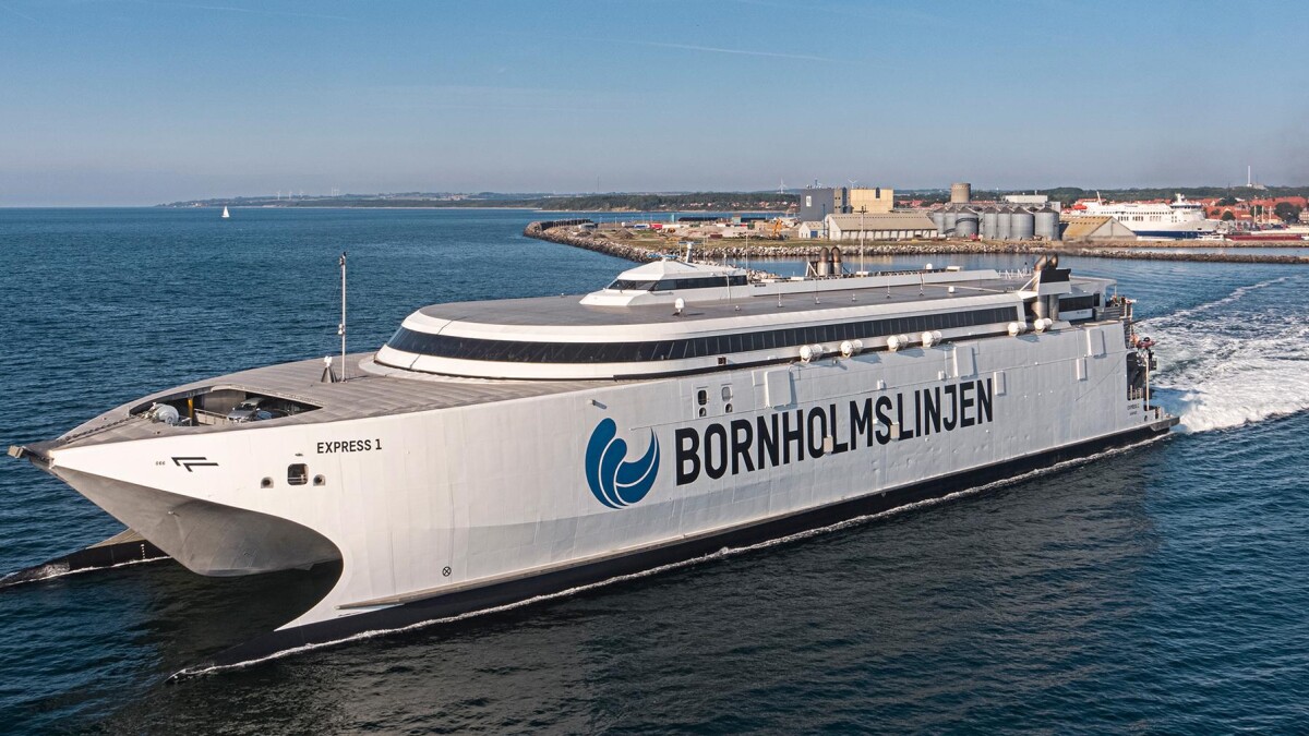 Nu mulțumesc pentru timpul mai lung de navigație între Ystad și Rønne   
