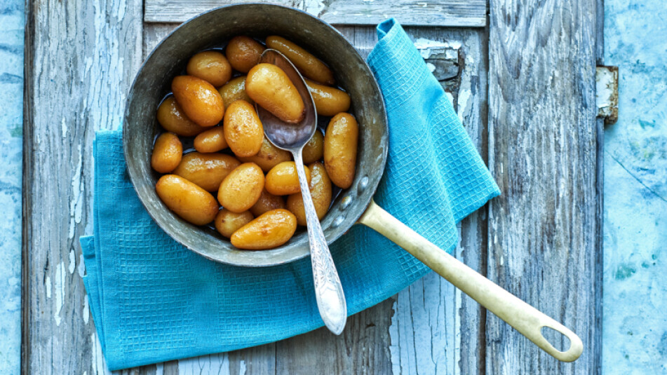 Brune kartofler Brdr. Prices opskrift på brunede kartofler Mad DR