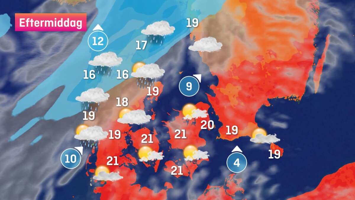 Vejret deler Danmark i to Vejret DR