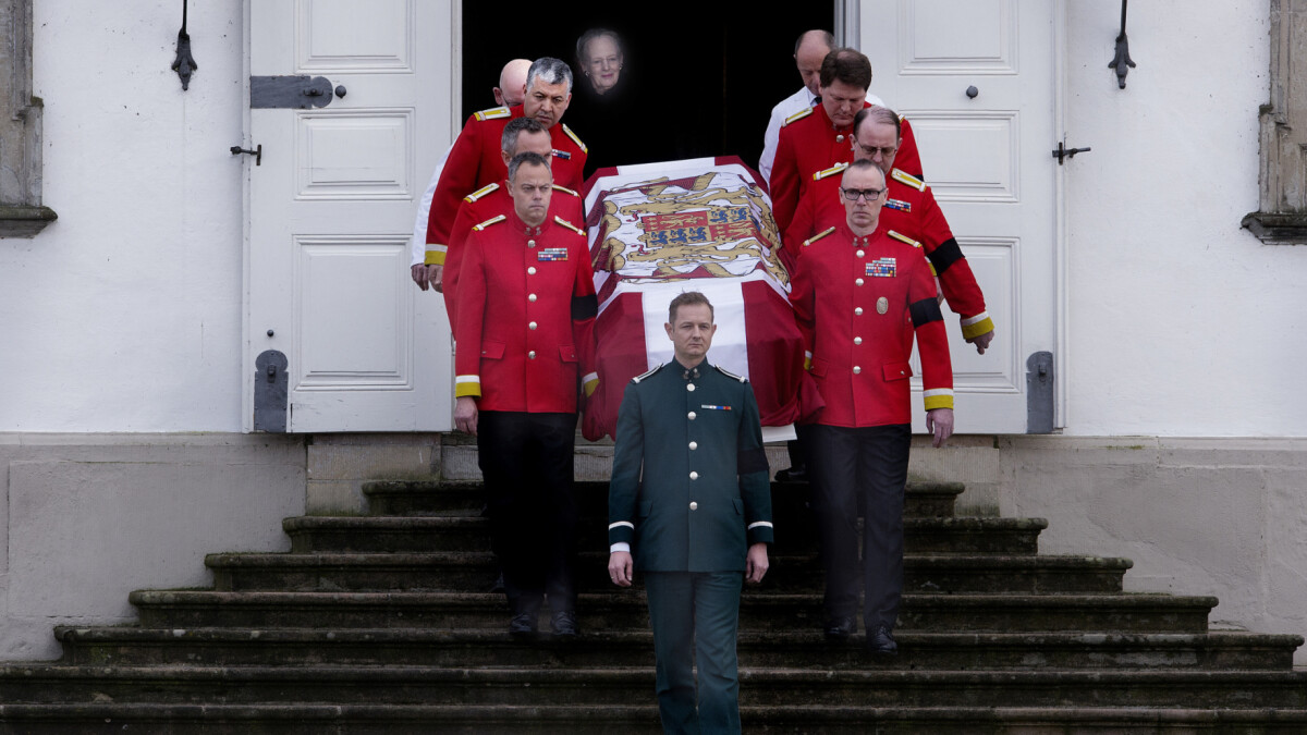 BILLEDER Prins Henriks flag prydede kisten på ruten gennem København ...